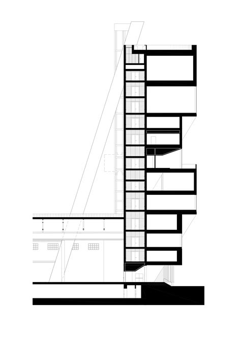 oma prada foundation tower section|fondazione Prada torre interior.